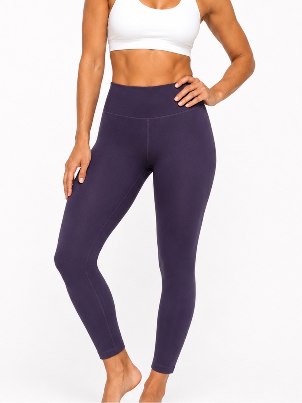 Velocity Dark Purple High-Rise Leggings
